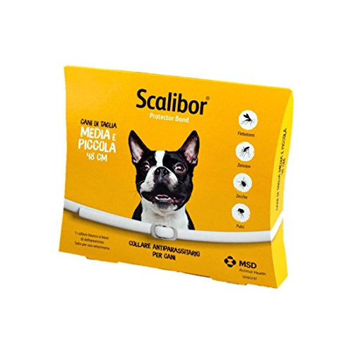 Msd Ah Scalibor collare antiparassitario per cani di taglia medio piccola 48 cm 