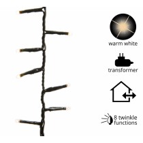 Luci di natale Kaemingk 750 LED bianco caldo compact twinkle 16 m