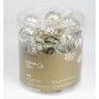 Luci di natale Kaemingk 20 palline bianco caldo silver metal balls 4 m