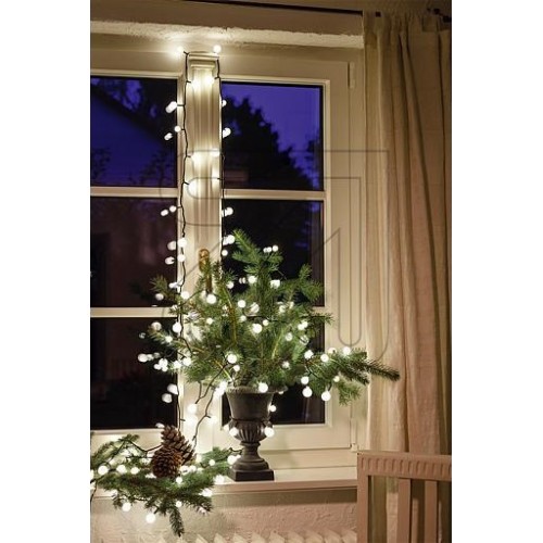 Luci di Natale Kaemingk 120 LED bianco caldo cherry 3 sizes 9 m