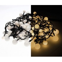 Luci di Natale Kaemingk 120 LED bianco caldo cherry 3 sizes 9 m