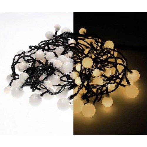 Luci di Natale Kaemingk 120 LED bianco caldo cherry 3 sizes 9 m