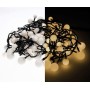 Luci di Natale Kaemingk 120 LED bianco caldo cherry 3 sizes 9 m