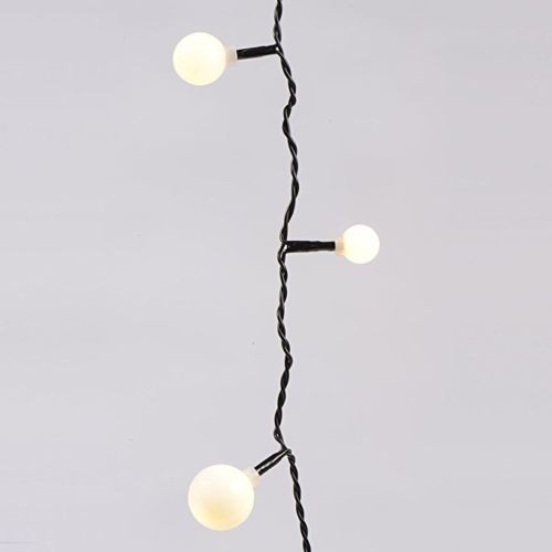 Luci di Natale Kaemingk 120 LED bianco caldo cherry 3 sizes 9 m