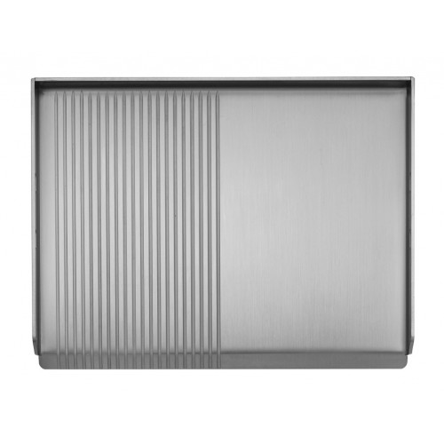 Piastra barbecue Planet Oasi 55 combi 1/2 liscia e 1/2 rigata con fornello