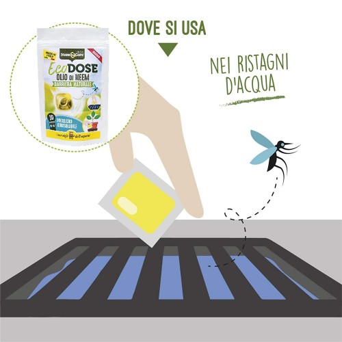 Olio di Neem ecodose barriera naturale contro insetti 20 dosi da 10 ml