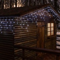 Lotti Xmas King tenda luminosa 192 LED bianco ghiaccio 2,45 m Lotti Xmas King tenda luminosa 192 LED bianco ghiaccio 2,45 m