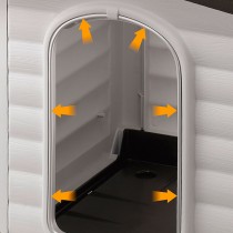 Ferplast dogvilla 70 cuccia per cani in plastica da esterno Ferplast dogvilla 70 cuccia per cani in plastica da esterno