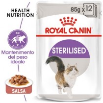 Cibo umido per gatti Royal Canin Sterilised in salsa 85 grammi confezione 12 pz.
