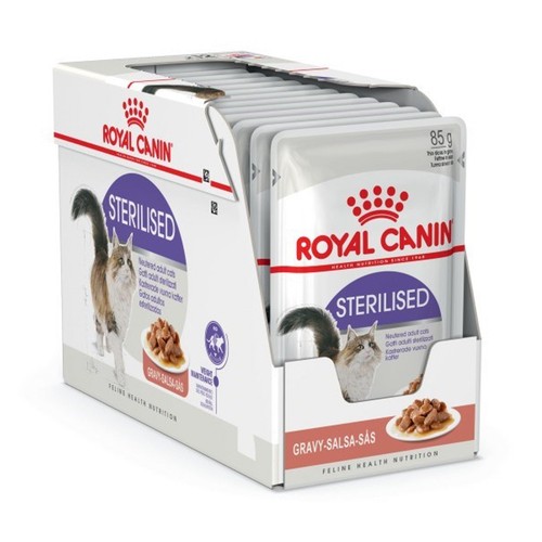 Cibo umido per gatti Royal Canin Sterilised in salsa 85 grammi confezione 12 pz.