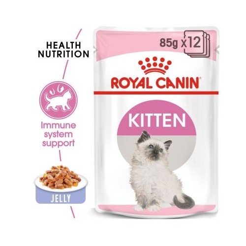 Cibo umido per gatti Royal Canin Kitten jelly 85 g confezione 12 pz.