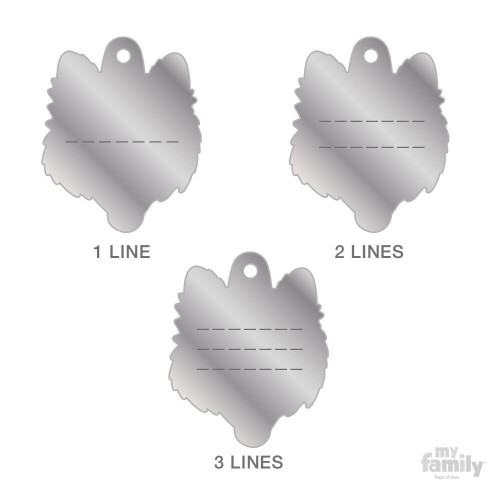 Medagliette per cani My familyl Volpino Nero