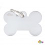 Medagliette per cani My Family Osso Ottone Cromato Medagliette per cani My Family Osso Ottone Cromato