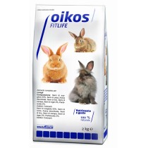 Oikos Mix conigli 2 kg Alimento con frutta e verdura Oikos Mix conigli 2 kg Alimento con frutta e verdura