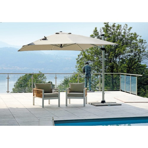 Ombrellone da giardino quadrato Greenwood 5046 3x3 m