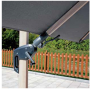 Ombrellone da giardino quadrato Greenwood 5048 3x3 m
