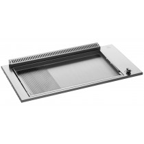 Piastra barbecue Plant Oasi 80 2/3 liscia e 1/3 rigata Piastra barbecue Plant Oasi 80 2/3 liscia e 1/3 rigata