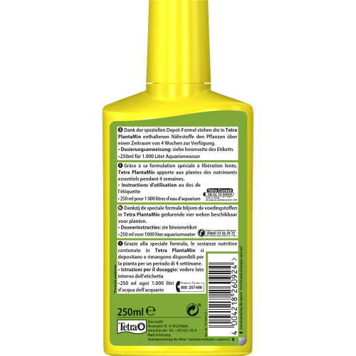 Fertilizzante per piante d'acquario Tetra PlantaMin 250 ml