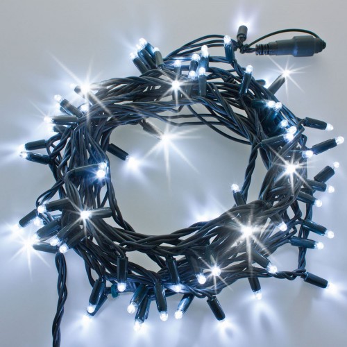 Luci di Natale Lotti 200 maxi LED bianco freddo 20 m