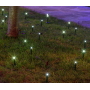 Luci di Natale da esterno Lotti bastoncini giardino luce bianca fredda 24 m