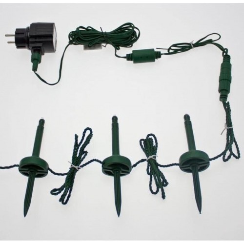 Luci di Natale da esterno Lotti bastoncini giardino luce bianca fredda 24 m