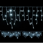 Tenda luci di Natale Lotti 114 maxi LED bianco freddo 3 m cavo bianco