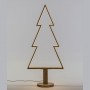 Albero di Natale legno Lotti abete con LED bianco caldo