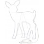 Renna luminosa cucciolo Lotti neon bianco caldo H 68 cm