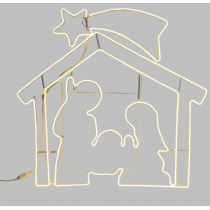 Led presepe Natale Lotti neon bianco caldo H 115 cm Led presepe Natale Lotti neon bianco caldo H 115 cm