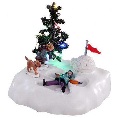 Lemax villaggio di Natale angelo sulla neve