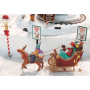 Lemax villaggio di Natale lampioni di Santa Claus 4 pezzi