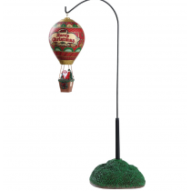 Lemax villaggio di Natale mongolfiera di Babbo Natale Lemax villaggio di Natale mongolfiera di Babbo Natale
