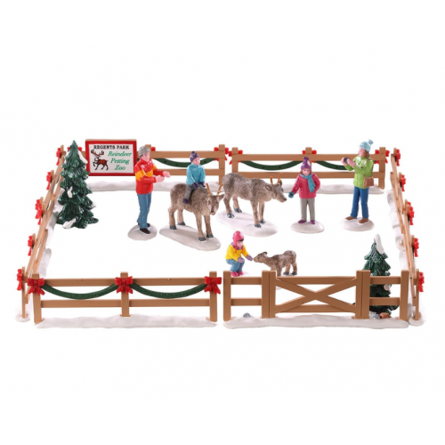 Lemax villaggio di Natale recinto con renne