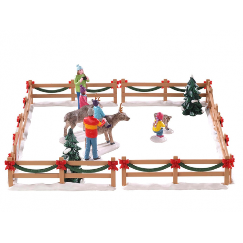 Lemax villaggio di Natale recinto con renne