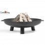 Bracere Fire bowl Bali in acciaio nero