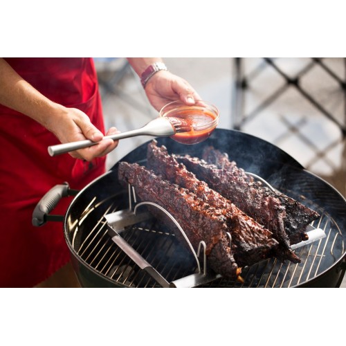 Weber supporto cottura deluxe per costine e arrosti