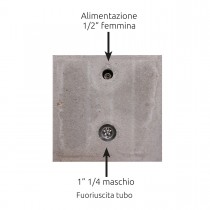 Fontanella da giardino Bel-Fer 42/QVR con vaschetta Fontanella da giardino Bel-Fer 42/QVR con vaschetta