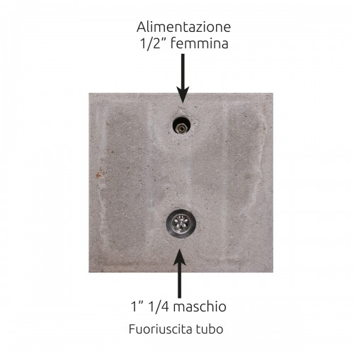 Fontanella da giardino Bel-Fer 42/QVR con vaschetta