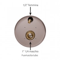 Fontanella da giardino Bel-Fer 42/SRV con vaschetta in metallo Fontanella da giardino Bel-Fer 42/SRV con vaschetta in metallo