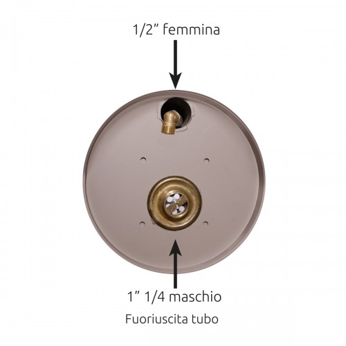Fontanella da giardino Bel-Fer 42/SRV con vaschetta in metallo