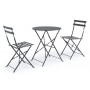Set sedie e tavolo Bistrot Wissant Bizzotto - ANTRACITE