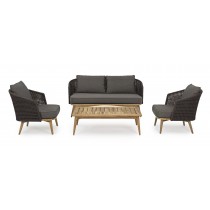 Divano 2-3 Posti con cuscini Ninfa dark Bizzotto 0660522