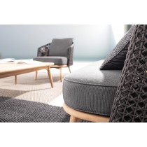 Divano 2-3 Posti con cuscini Ninfa dark Bizzotto 0660522