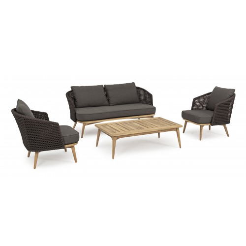 Divano 2-3 Posti con cuscini Ninfa dark Bizzotto 0660522