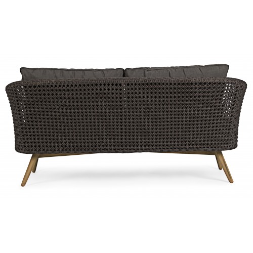 Divano 2-3 Posti con cuscini Ninfa dark Bizzotto 0660522