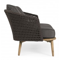 Divano 2-3 Posti con cuscini Ninfa dark Bizzotto 0660522