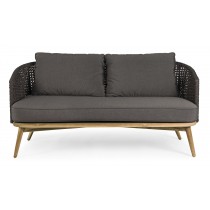 Divano 2-3 Posti con cuscini Ninfa dark Bizzotto 0660522