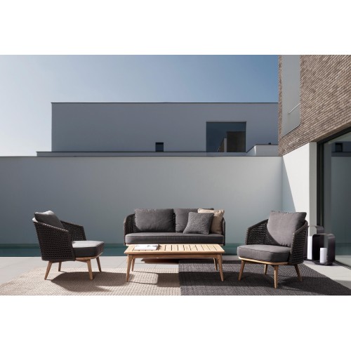 Divano 2-3 Posti con cuscini Ninfa dark Bizzotto 0660522