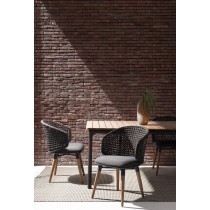 Sedia con cuscino ninfa dark Bizzotto 0660520 Sedia con cuscino ninfa dark Bizzotto 0660520