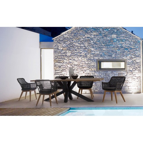 Tavolo Ramsey Nero Bizzotto 0804457